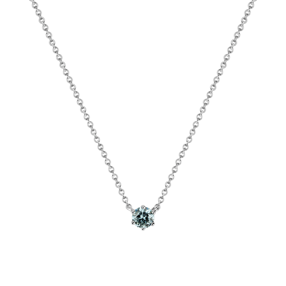 Náhrdelník s modrým diamantem Essential Drop