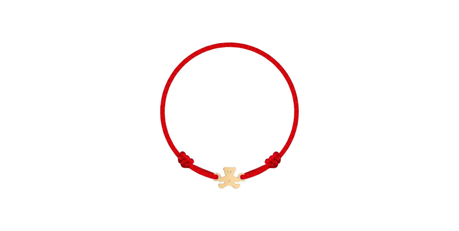 Dětský diamantový náramek se šňůrkou Teddy