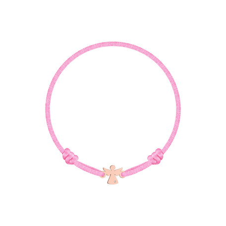 Dětský diamantový náramek se šňůrkou Angel