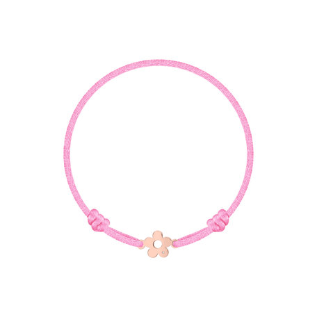 Dětský diamantový náramek se šňůrkou Flower
