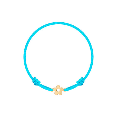 Dětský diamantový náramek se šňůrkou Flower