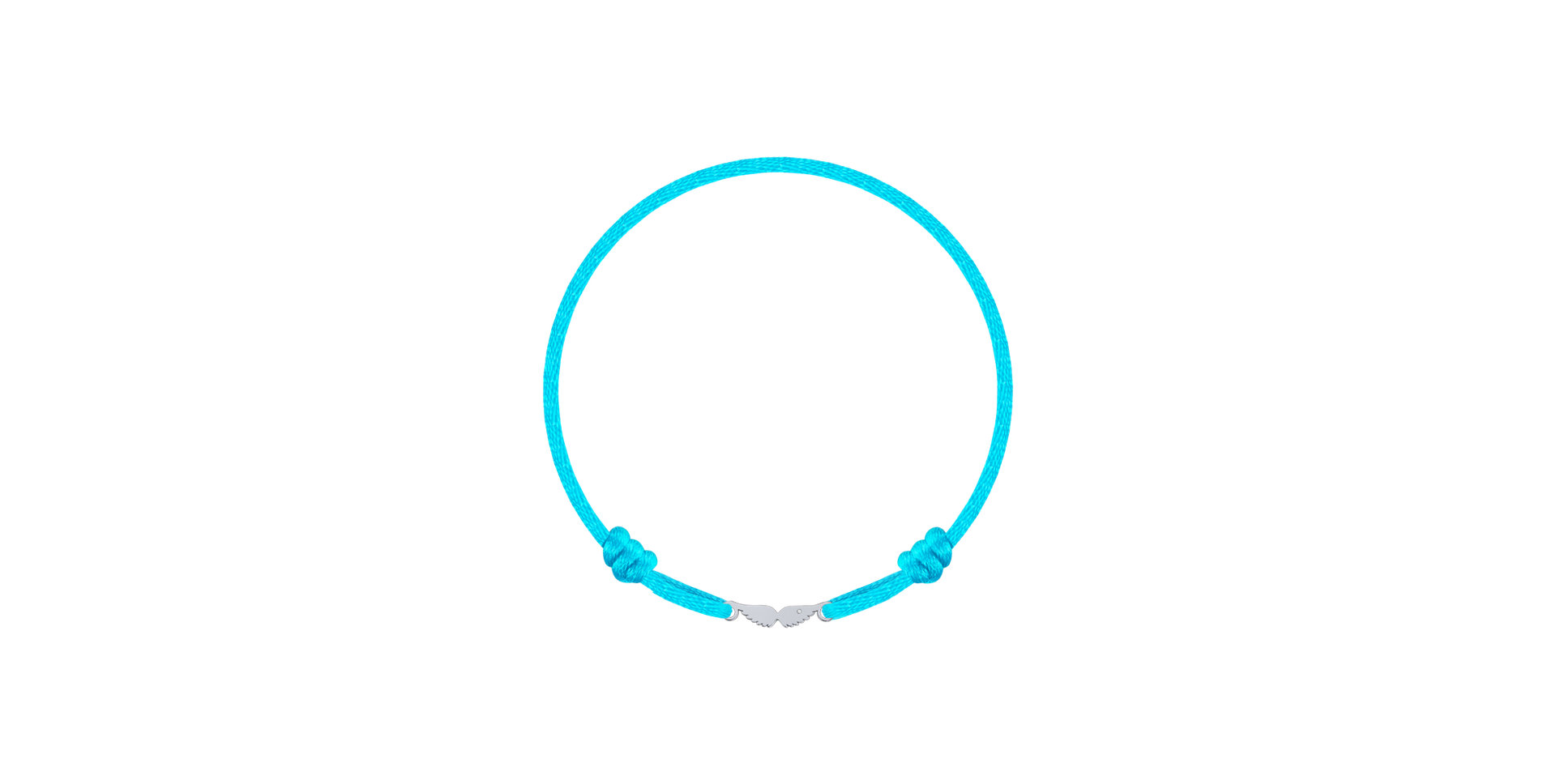 Dětský diamantový náramek se šňůrkou Angel Wings