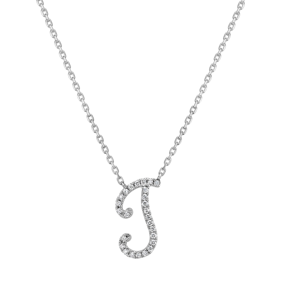 Náhrdelník s diamanty Curly Glitter J
