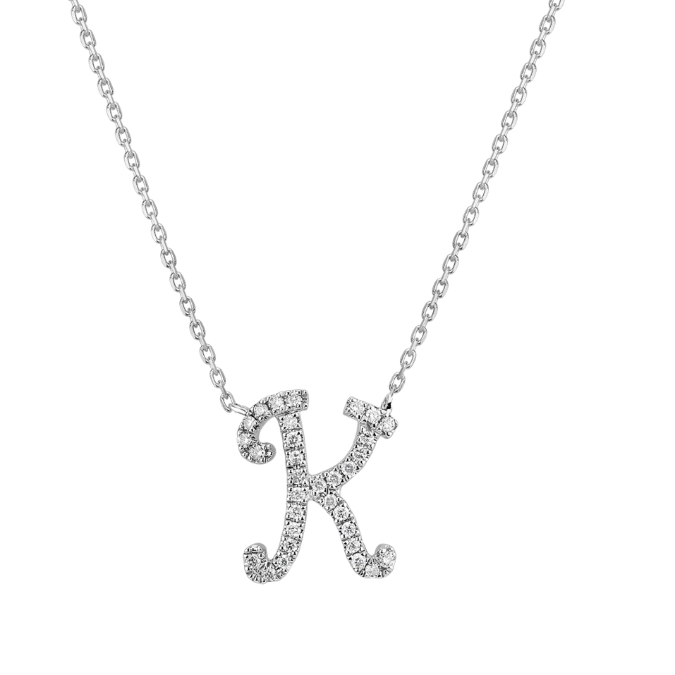 Náhrdelník s diamanty Curly Glitter K