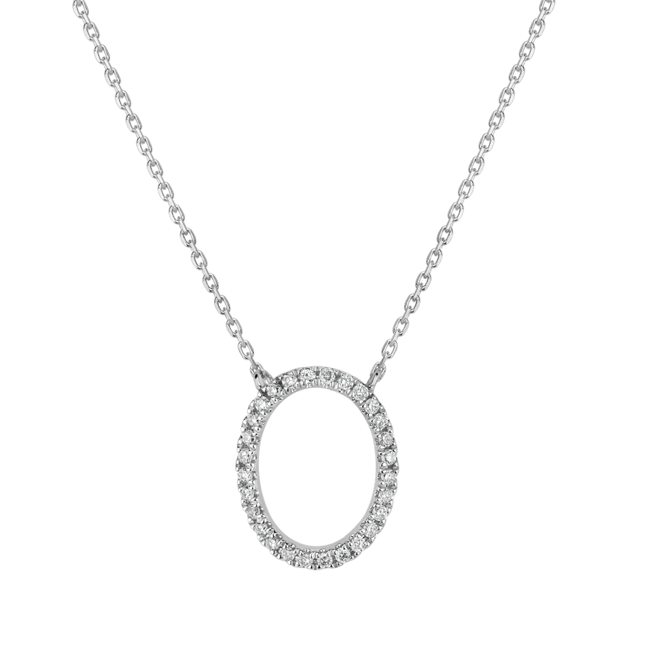Náhrdelník s diamanty Curly Glitter O