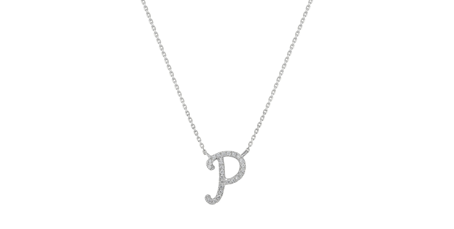 Náhrdelník s diamanty Curly Glitter P