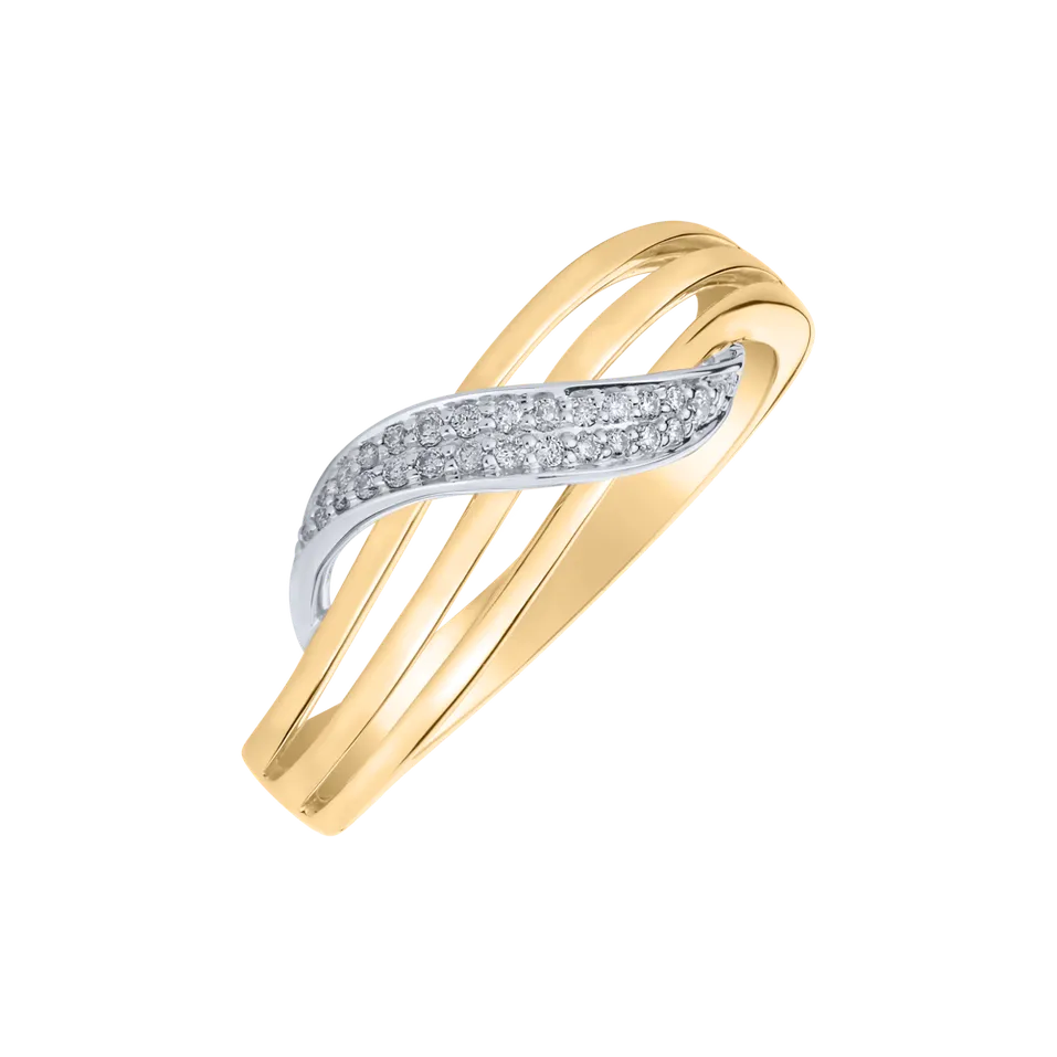 Prsten s diamanty Essential Wave