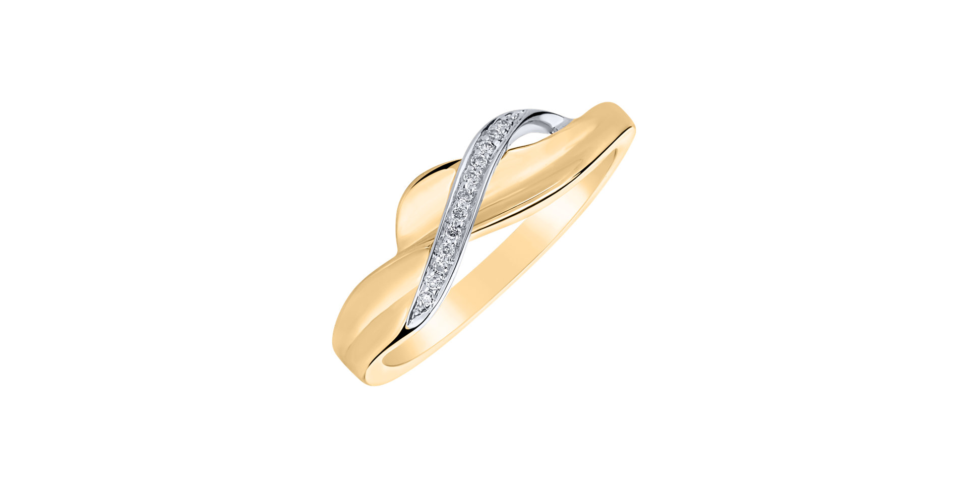 Prsten s diamanty Seductive Waves