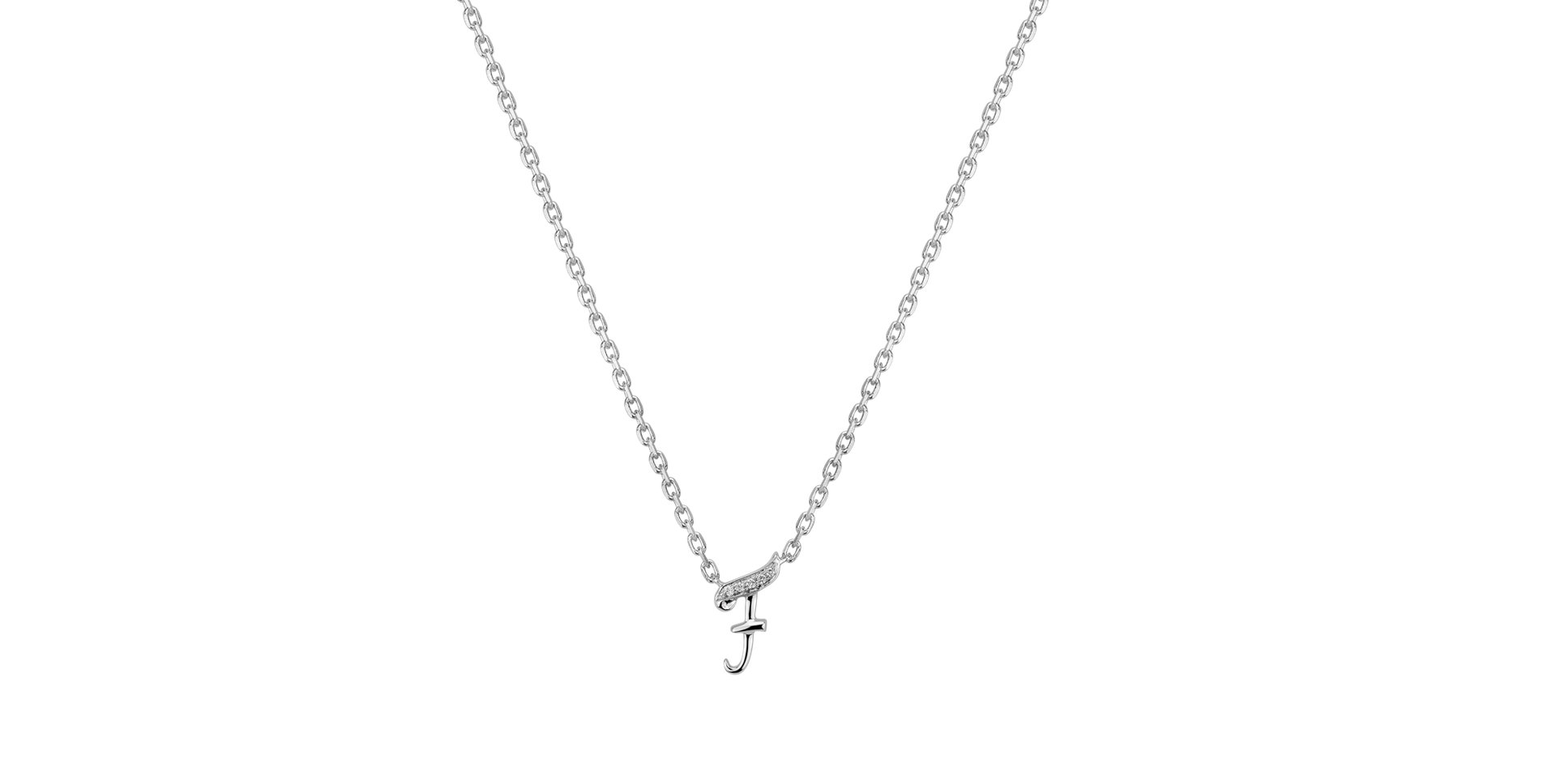 Náhrdelník s diamanty Curly Diamonds F