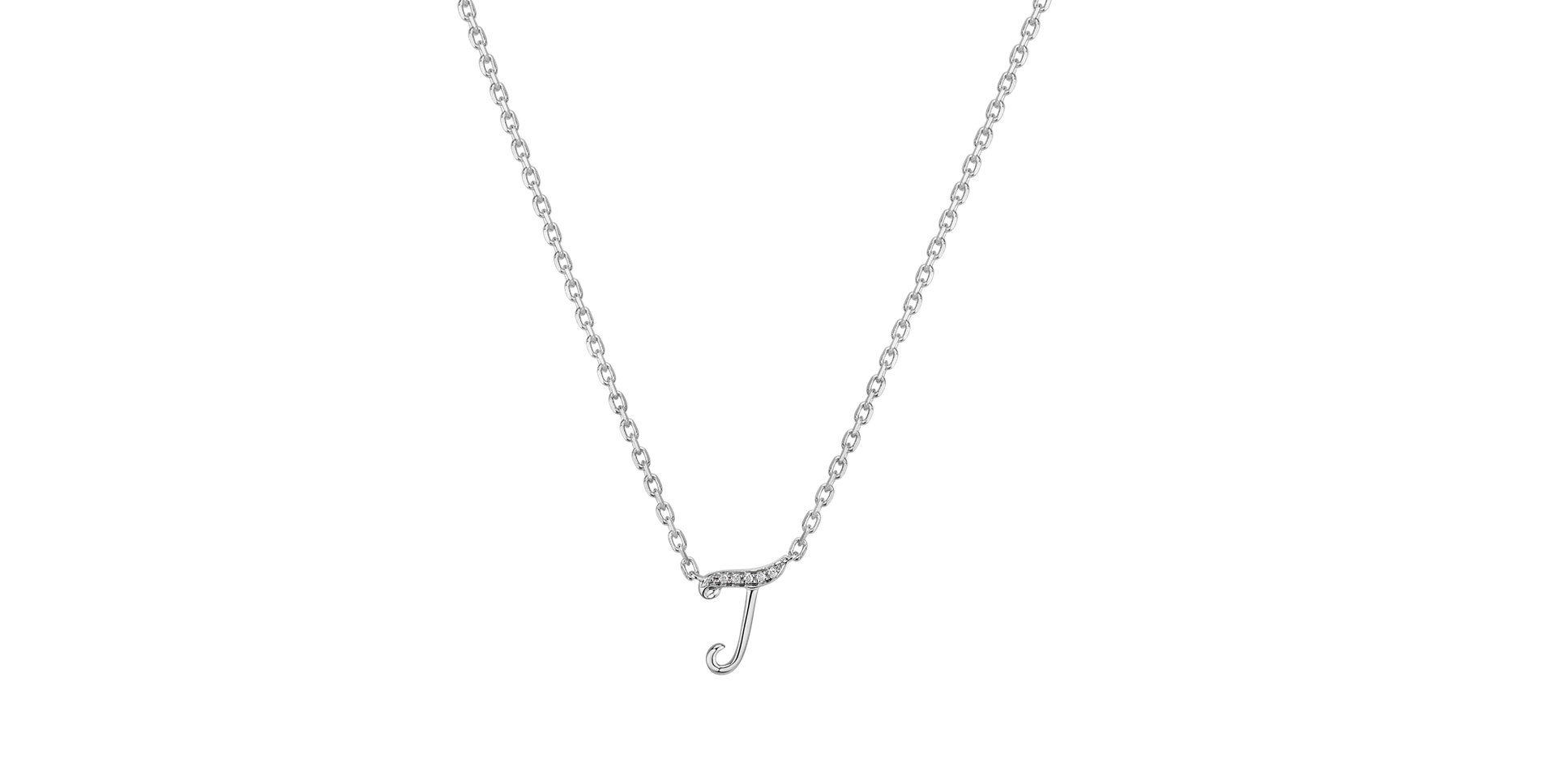 Náhrdelník s diamanty Curly Diamonds J