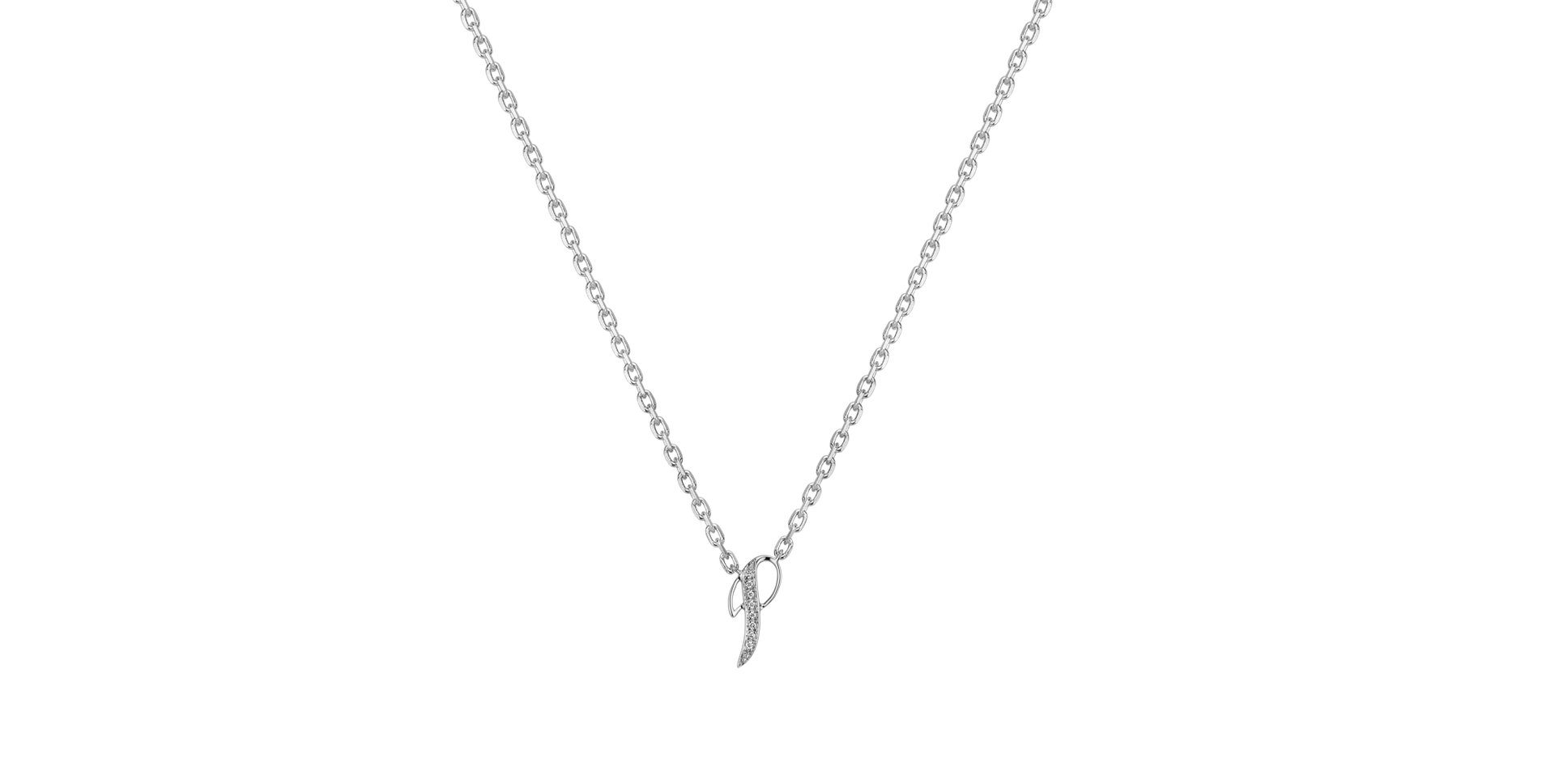 Náhrdelník s diamanty Curly Diamonds P