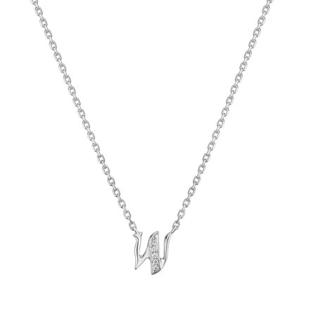 Náhrdelník s diamanty Curly Diamonds W