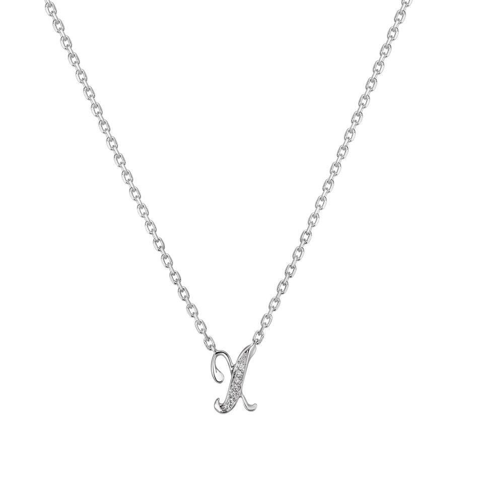 Náhrdelník s diamanty Curly Diamonds X