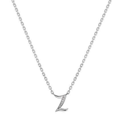 Náhrdelník s diamanty Curly Diamonds Z
