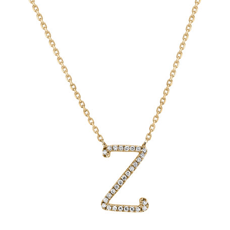 Náhrdelník s diamanty Curly Glitter Z