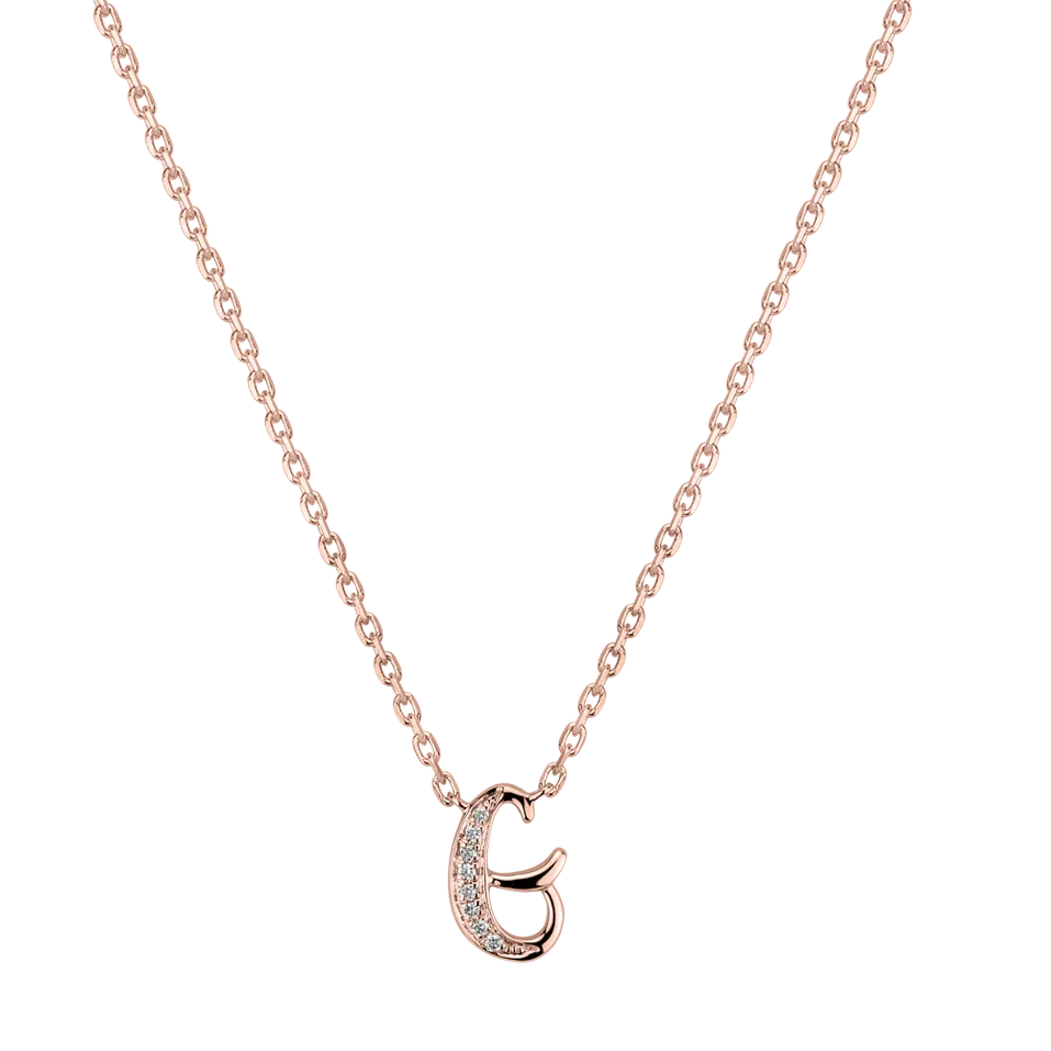 Náhrdelník s diamanty Curly Diamonds G