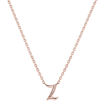 Náhrdelník s diamanty Curly Diamonds Z