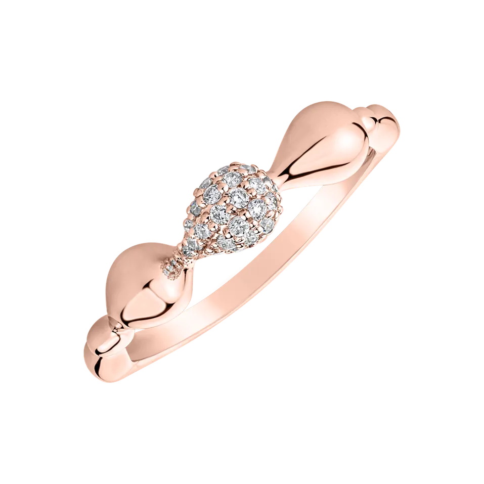 Prsten s diamanty Frozen Tear