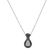 Přívěs s černými a bílými diamanty Glittering Drop2