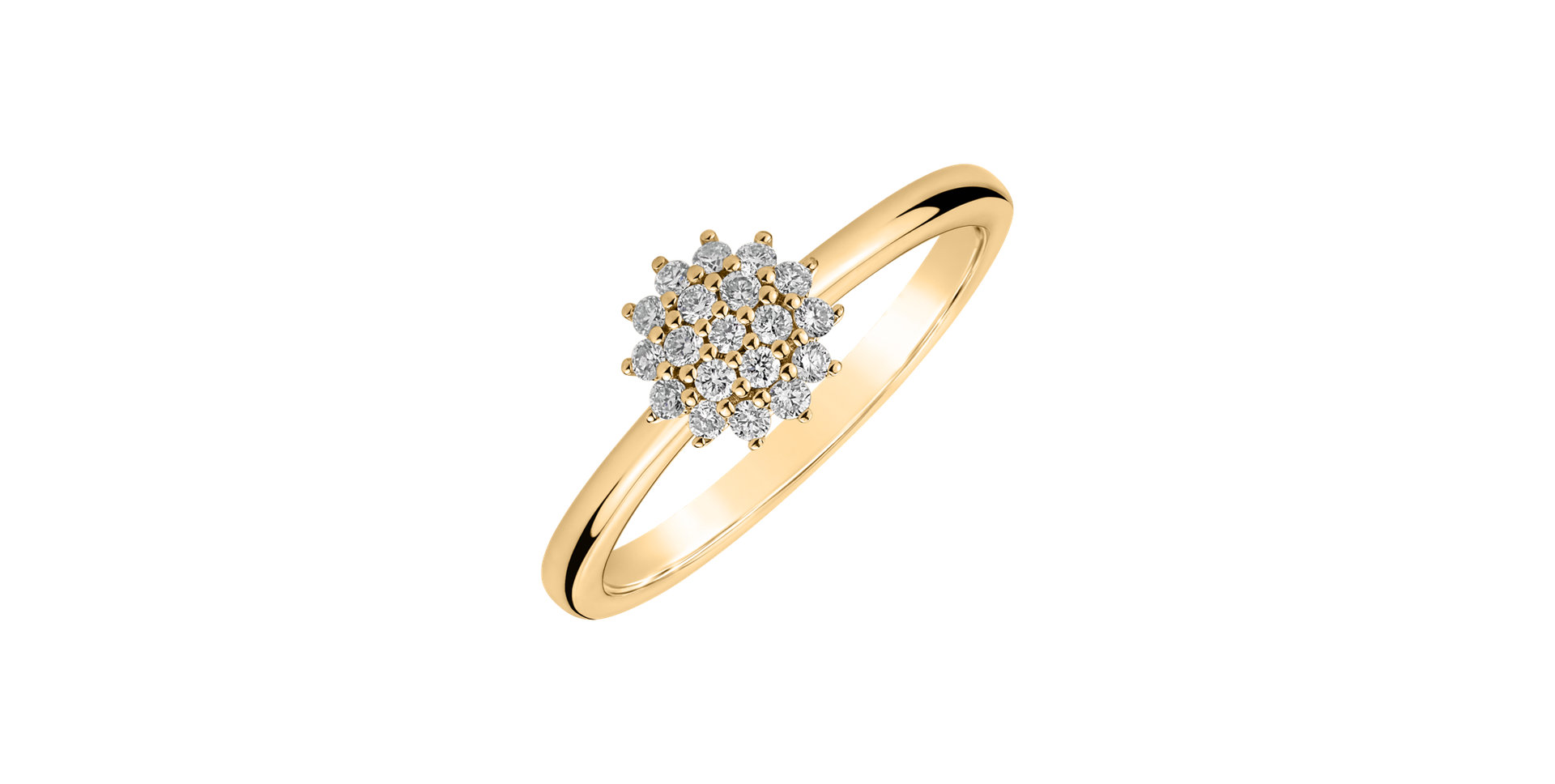 Prsten s diamanty Midnight Sun
