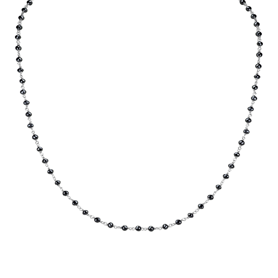 Náhrdelník s černými diamanty Dark Melody