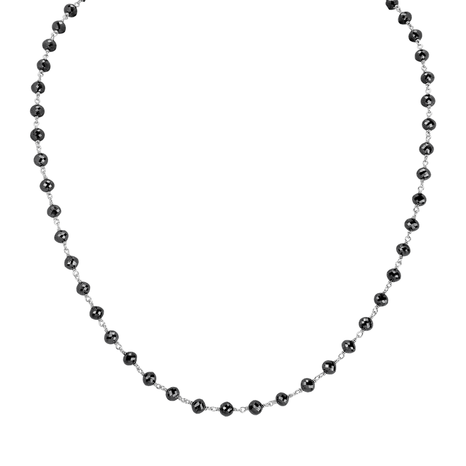 Náhrdelník s černými diamanty Dark Melody