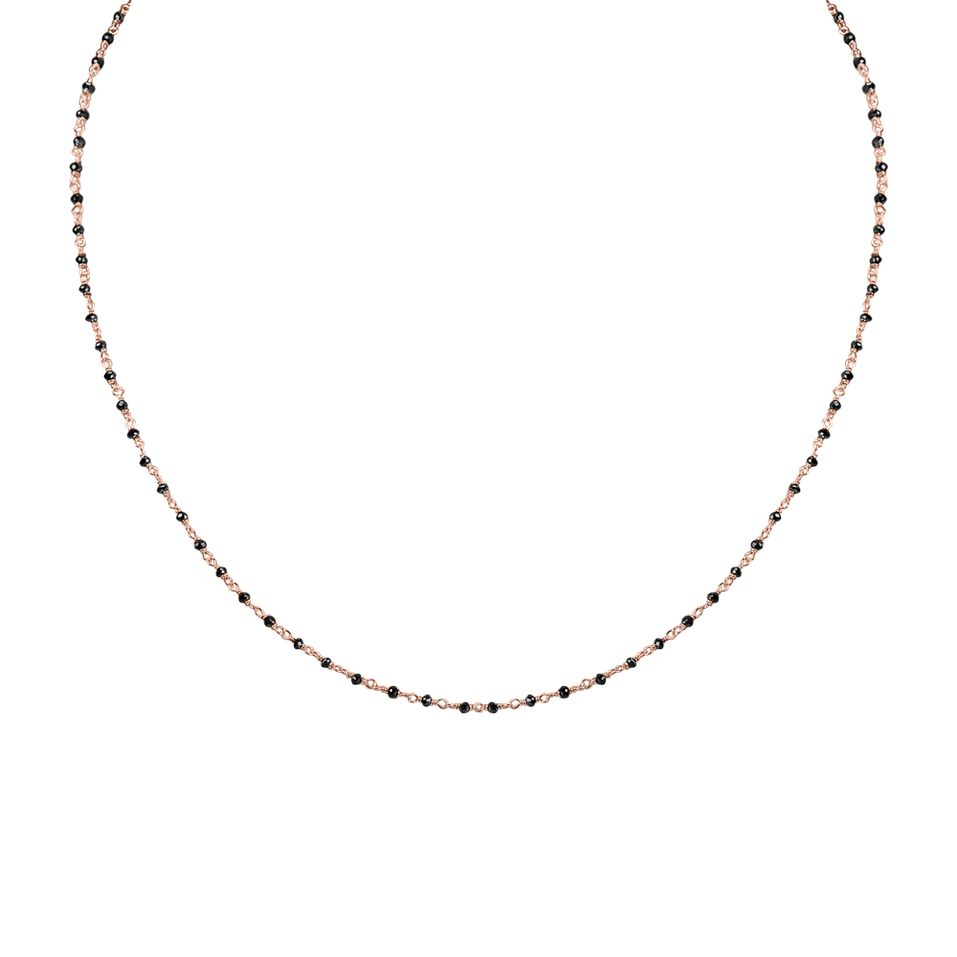 Náhrdelník s černými diamanty Dark Melody