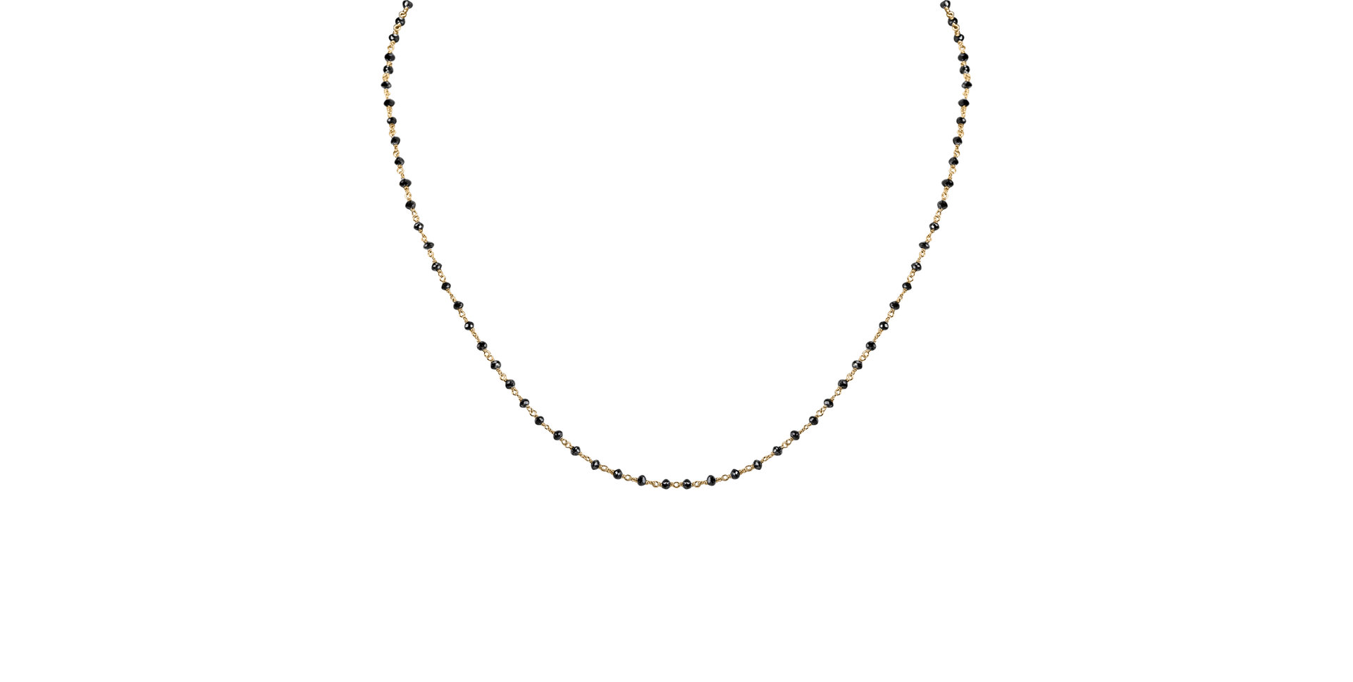 Náhrdelník s černými diamanty Dark Melody