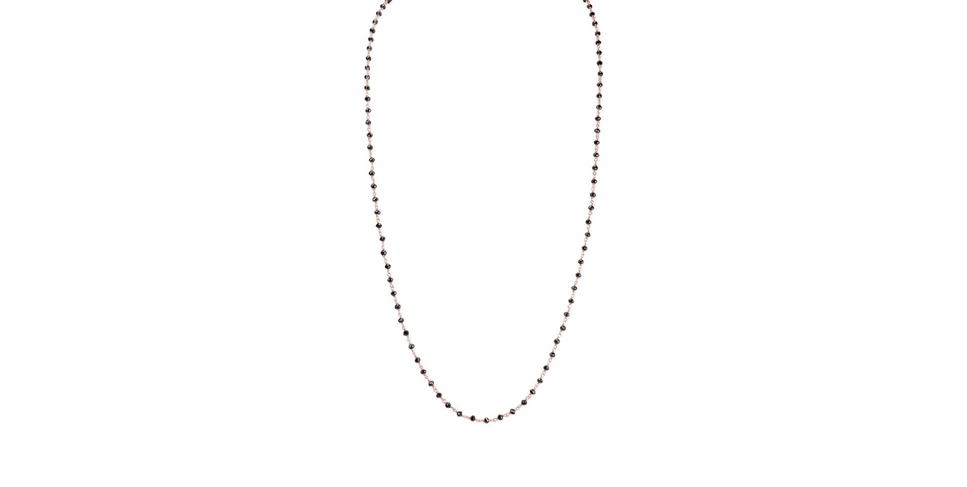 Náhrdelník s černými diamanty Dark Melody