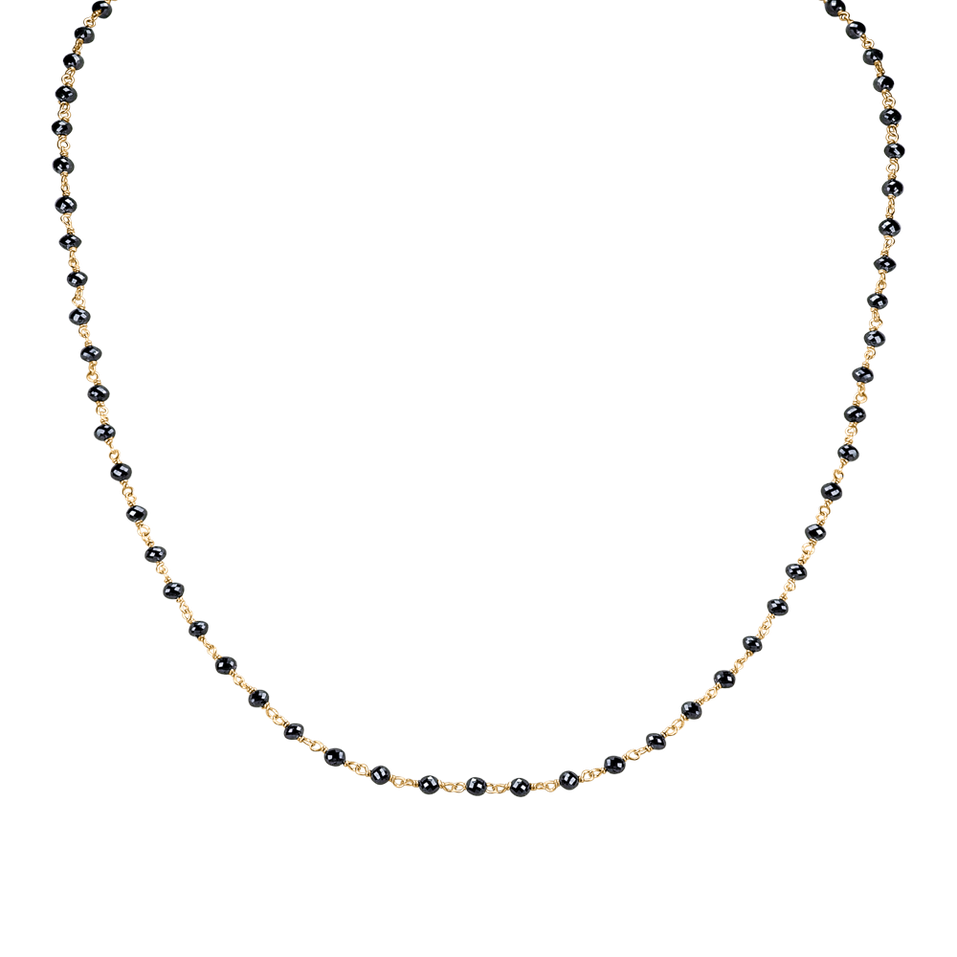 Náhrdelník s černými diamanty Dark Melody