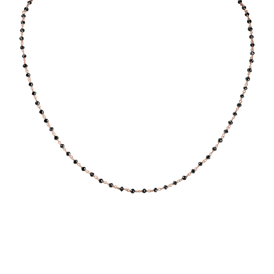 Náhrdelník s černými diamanty Dark Melody