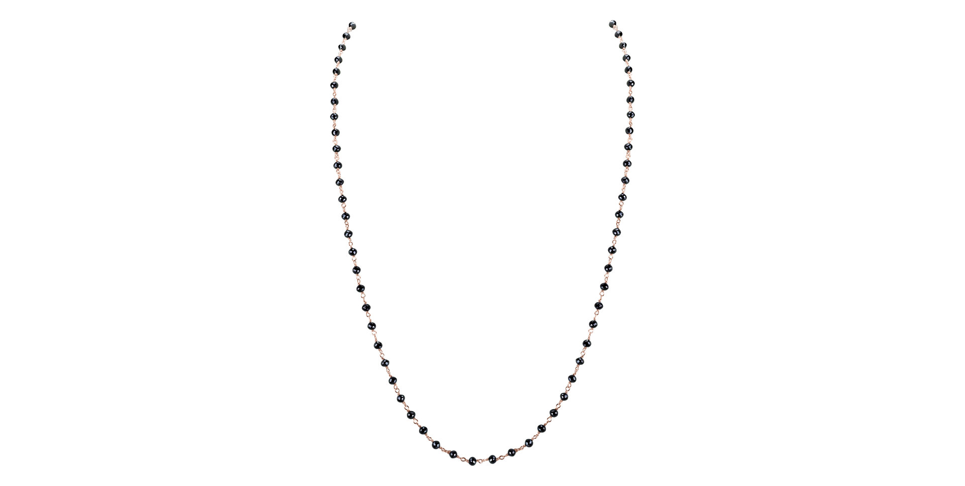 Náhrdelník s černými diamanty Dark Melody