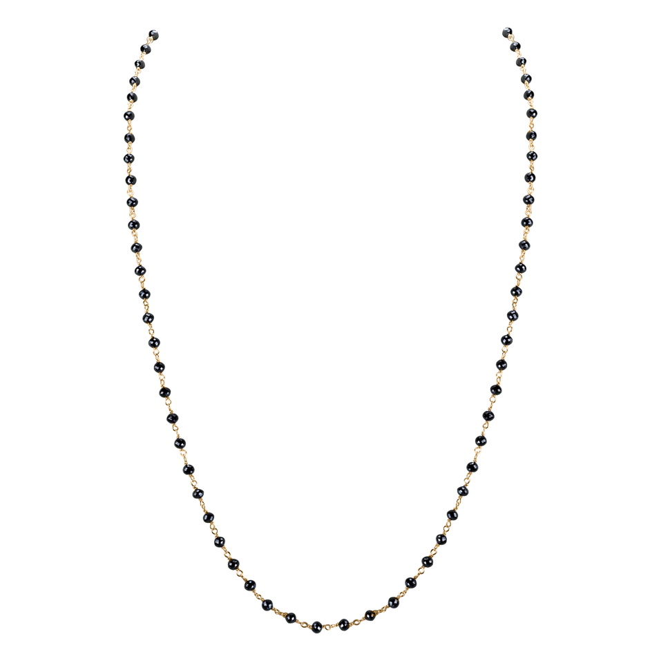 Náhrdelník s černými diamanty Dark Melody