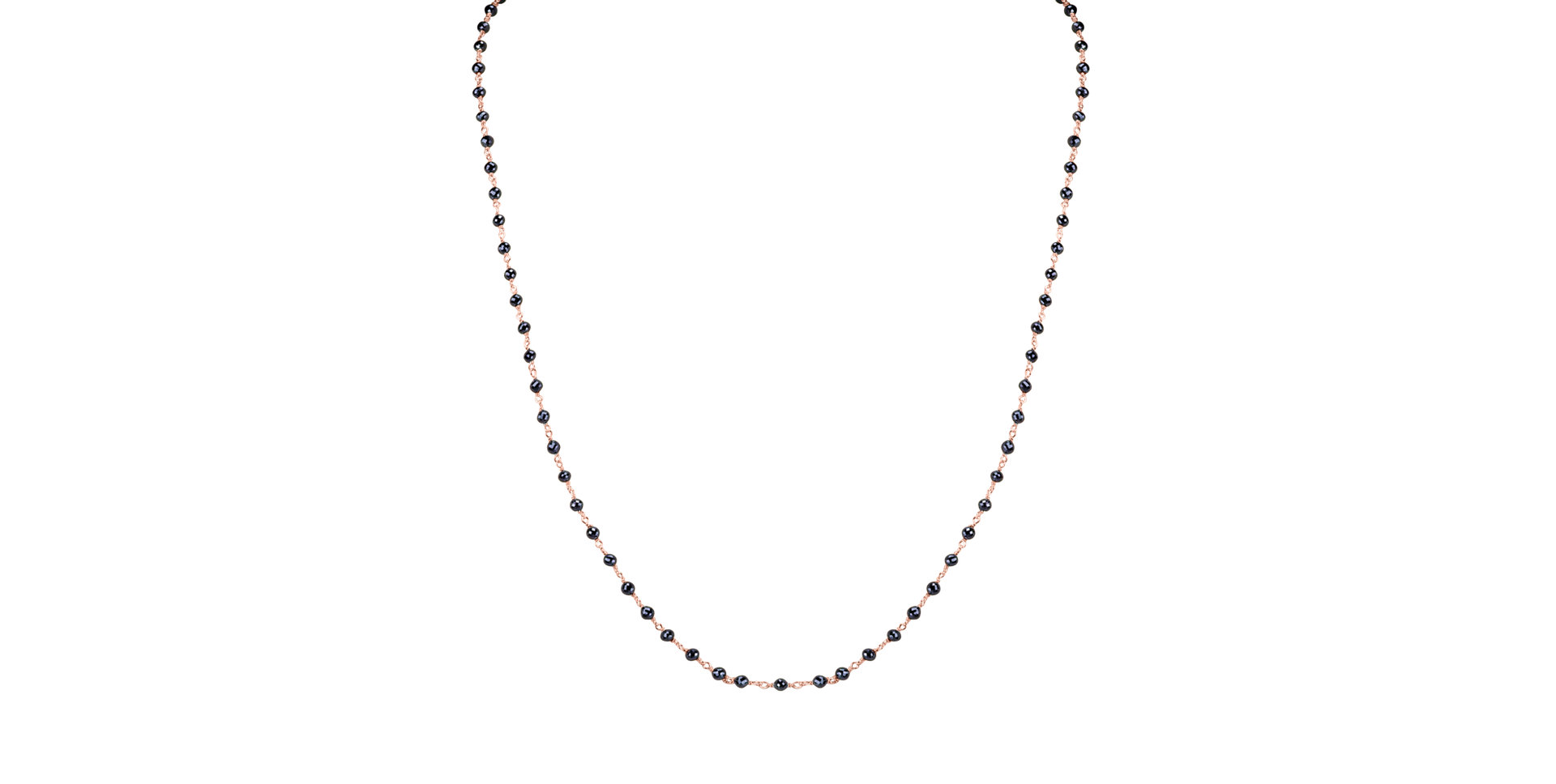 Náhrdelník s černými diamanty Dark Melody