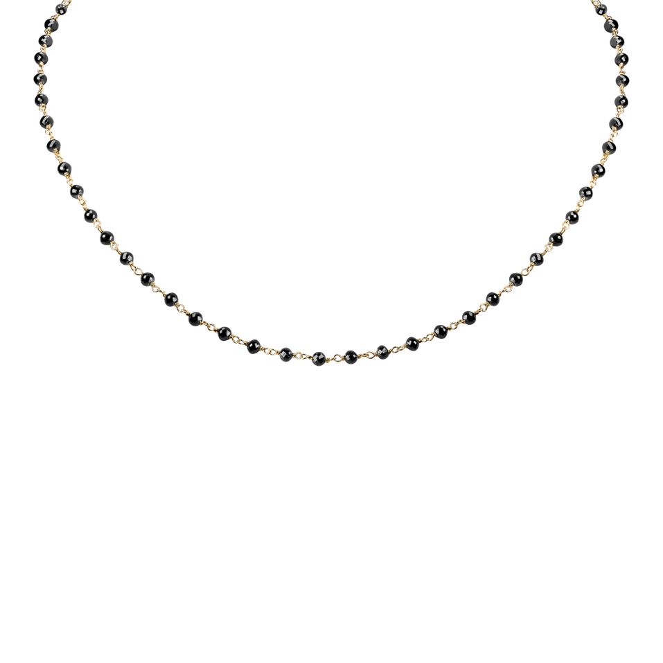 Náhrdelník s černými diamanty Dark Melody