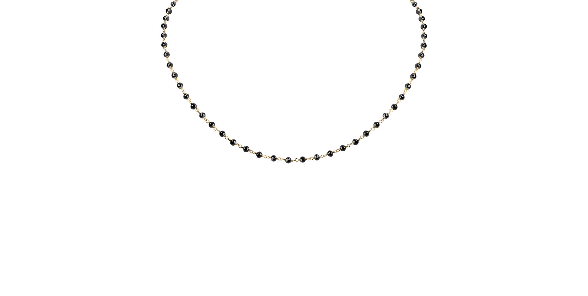 Náhrdelník s černými diamanty Dark Melody