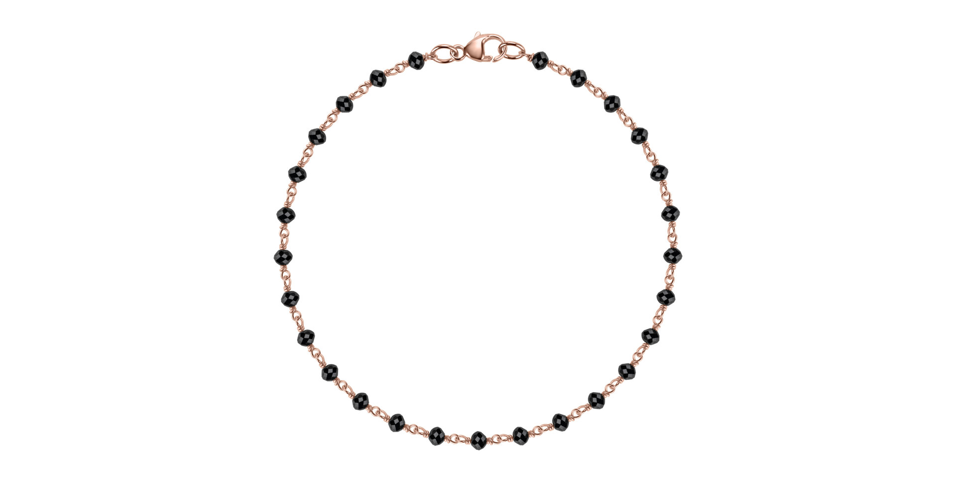 Náramek s černými diamanty Dark Melody