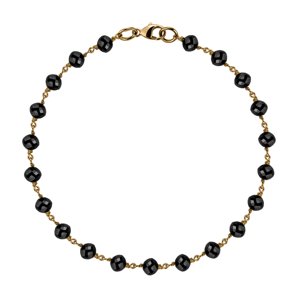 Náramek s černými diamanty Dark Melody