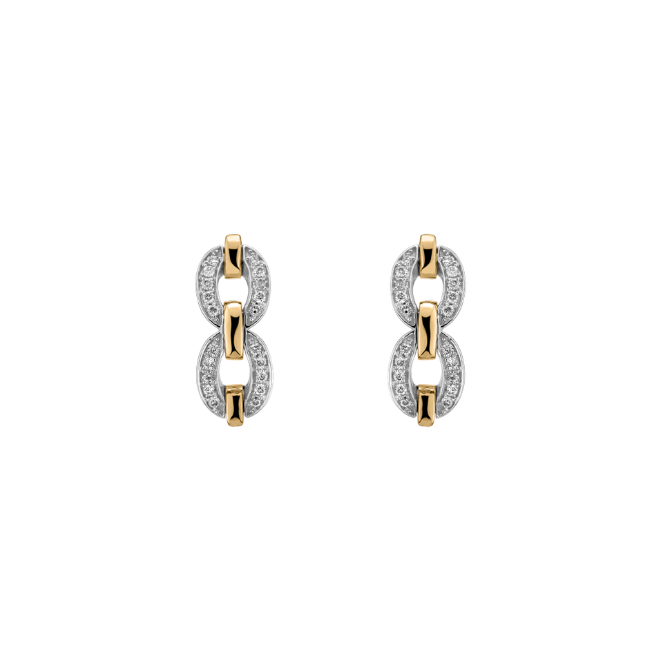 Náušnice s diamanty Moonlight Pleasure