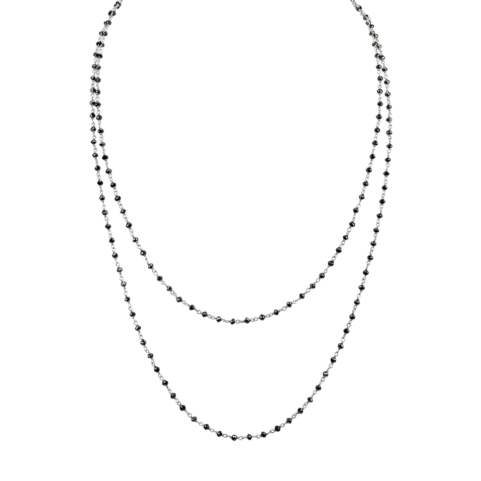 Náhrdelník s černými diamanty Dark Melody