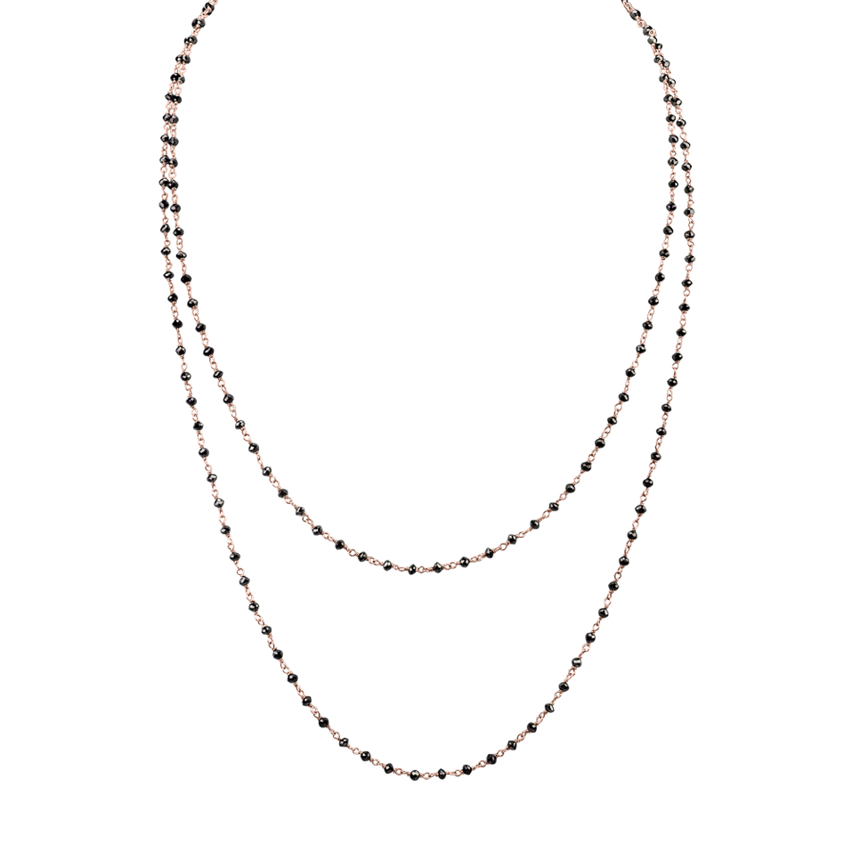 Náhrdelník s černými diamanty Dark Melody