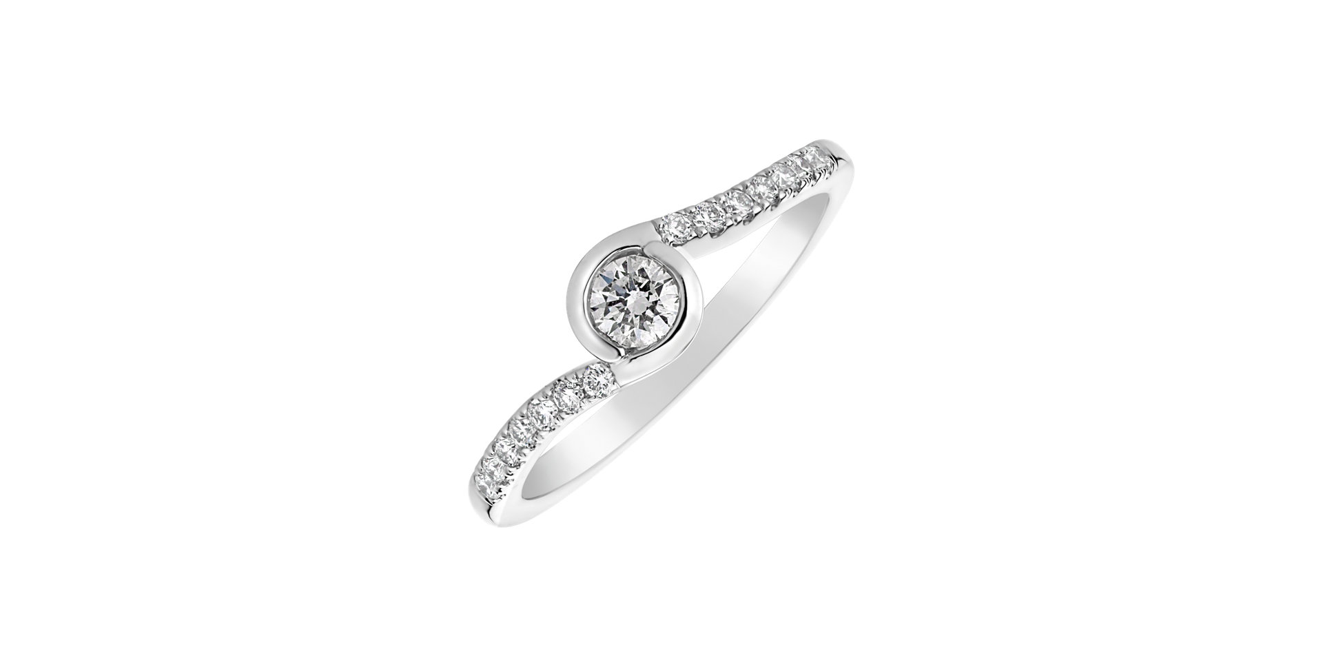 Prsten s diamanty Love Twist