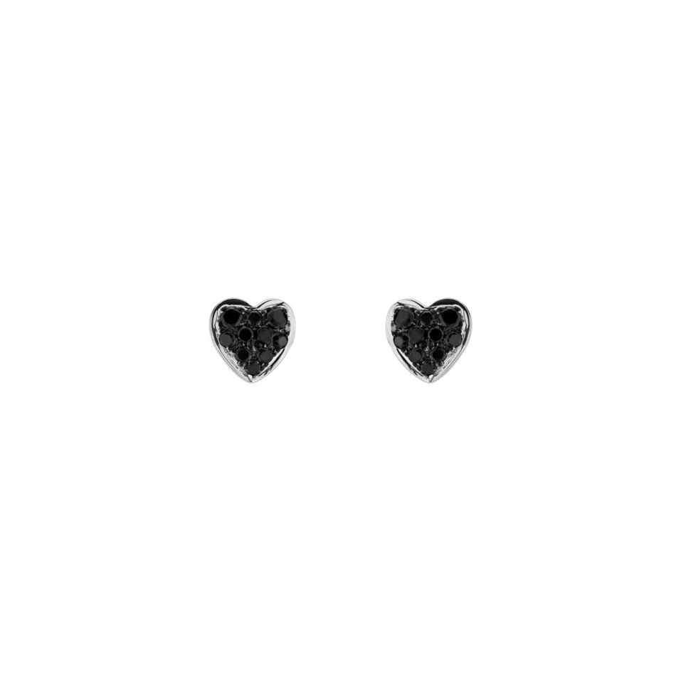 Náušnice s diamanty Amazing Heart