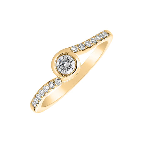 Prsten s diamanty Love Twist
