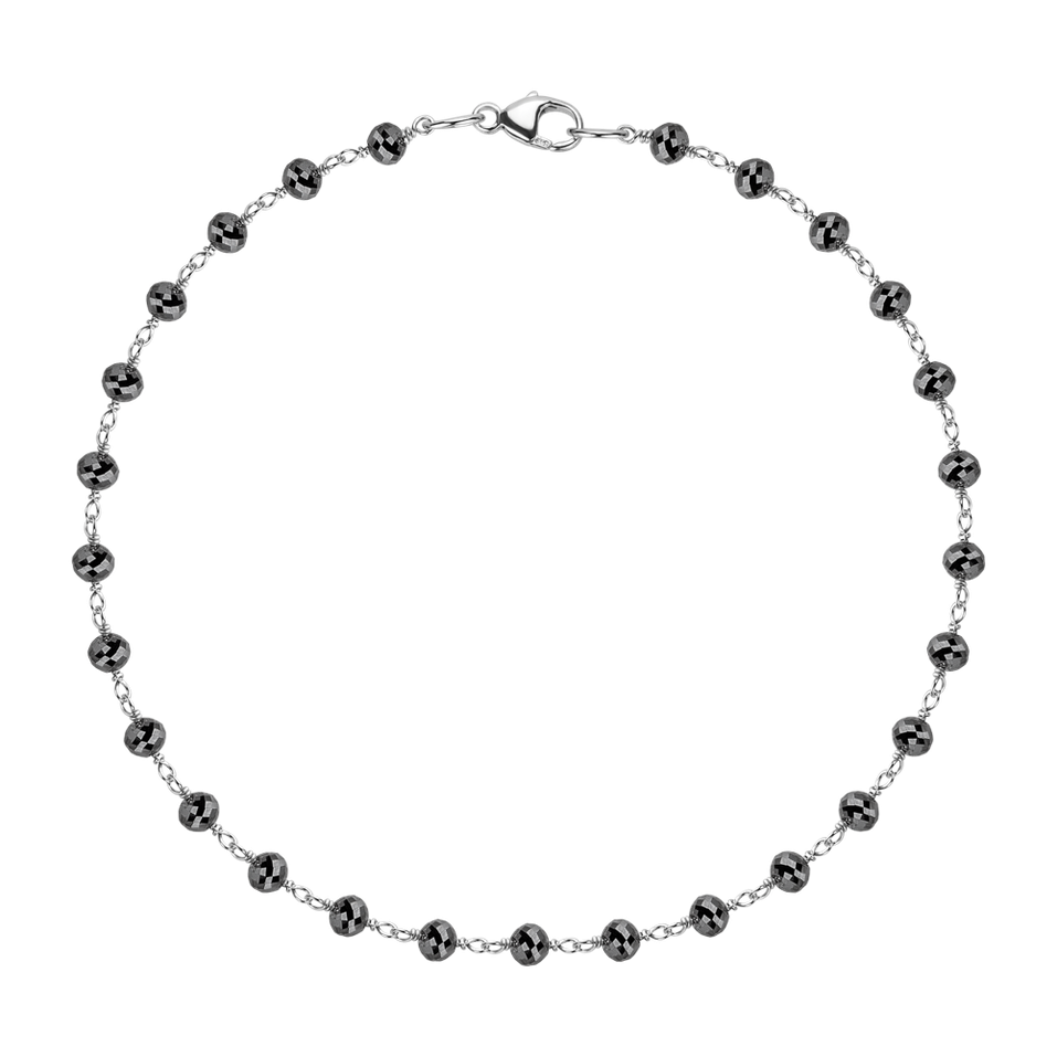 Náramek s černými diamanty Dark Melody