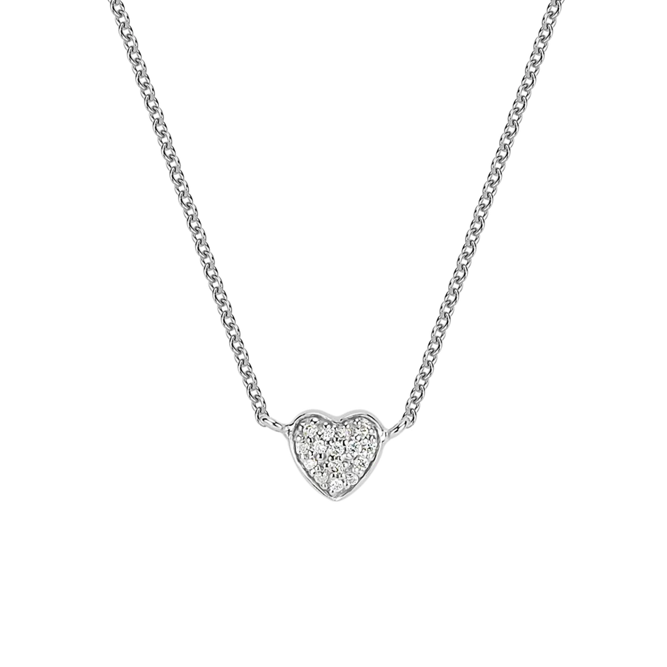 Náhrdelník s diamanty Tender Heart