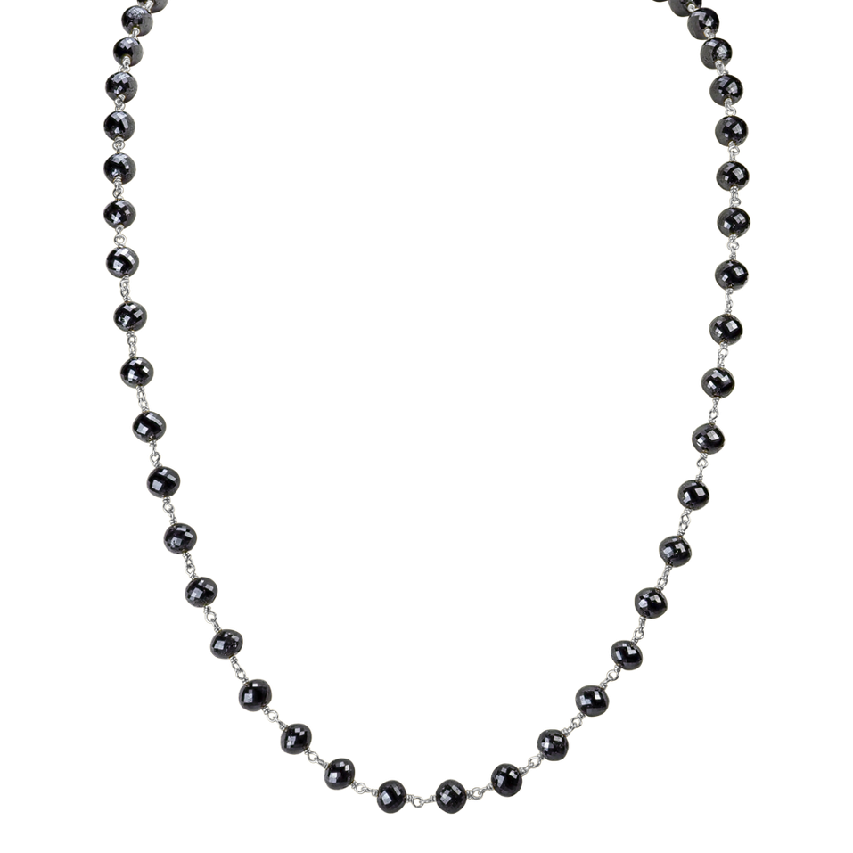Náhrdelník s černými diamanty Dark Melody