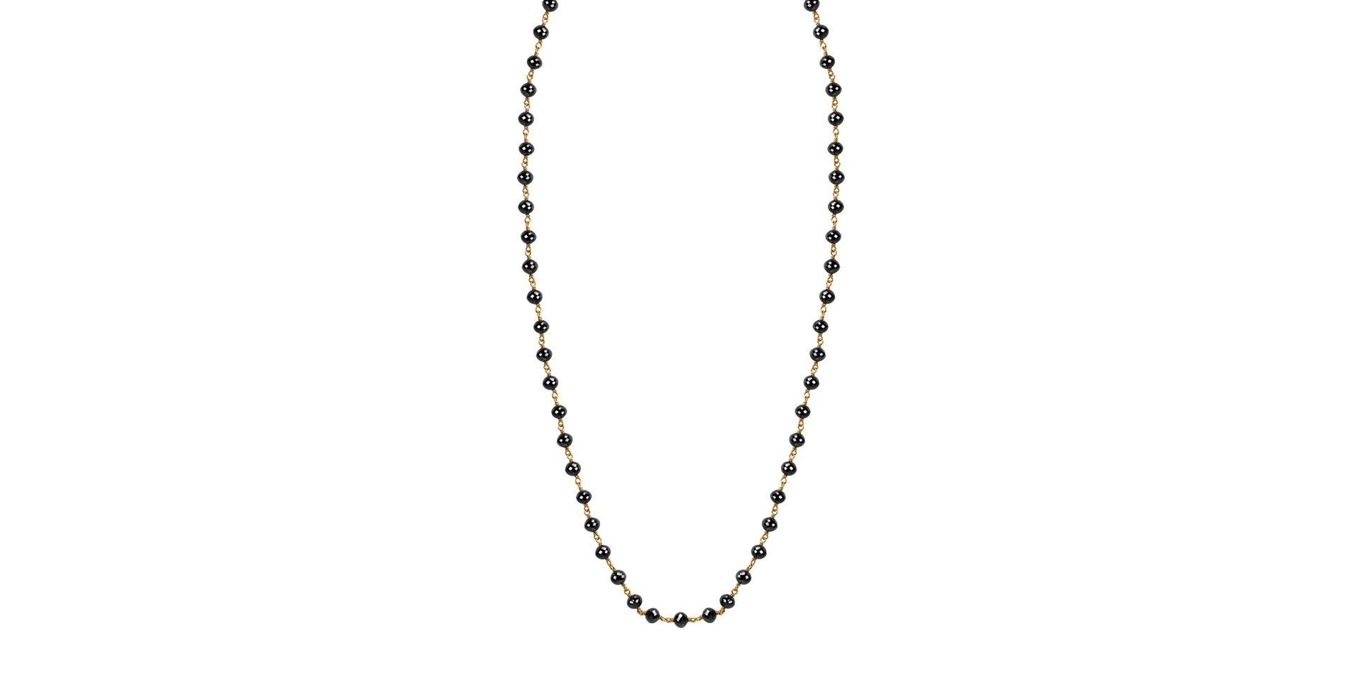 Náhrdelník s černými diamanty Dark Melody