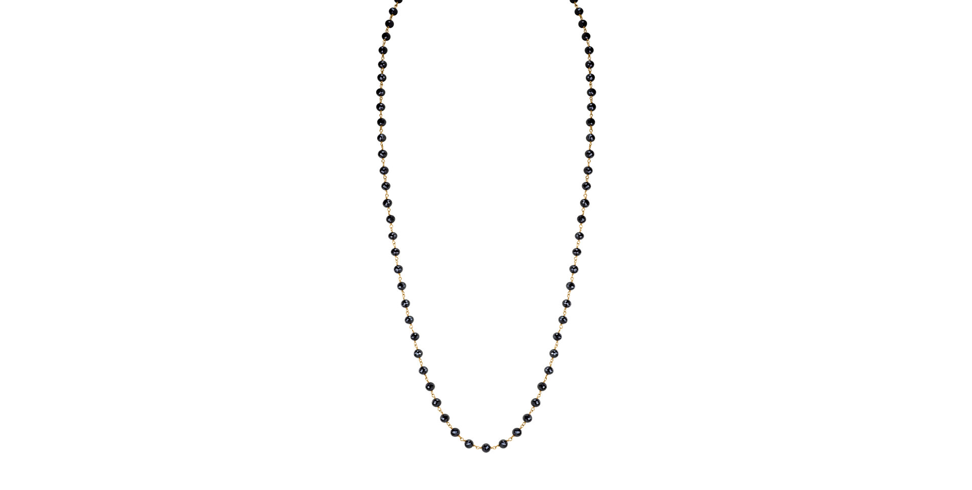 Náhrdelník s černými diamanty Dark Melody