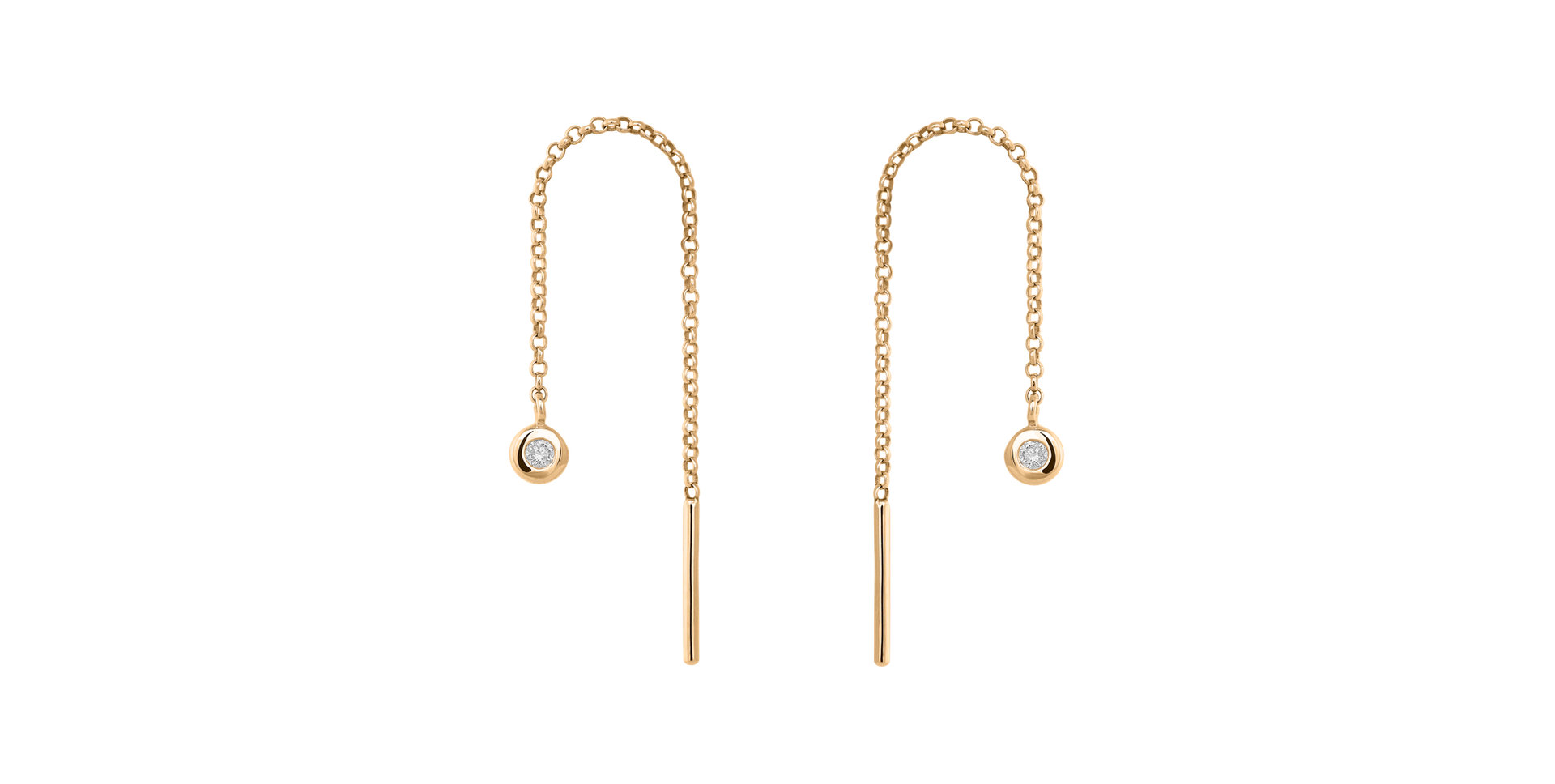 Náušnice s diamantem Amazing Heaven